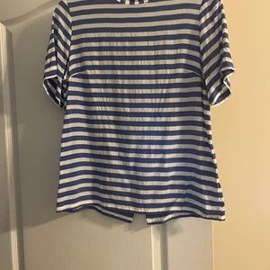 Banana Republic striped shirt with buttons on back